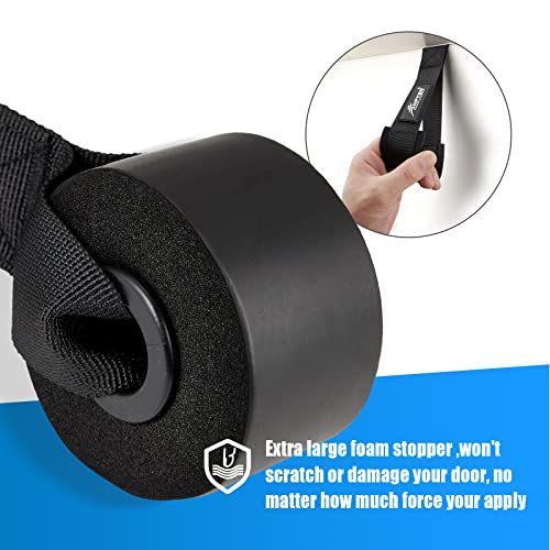 Heavy Duty Door Anchor for Resistance Bands - Black
