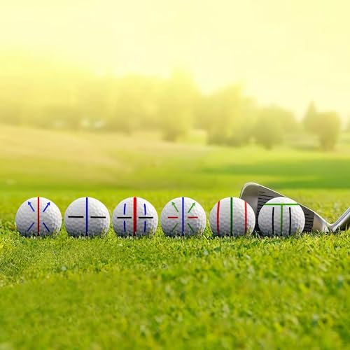 Precision Golf Ball Marker Set - 8 Pack with 4 Marking Stencils