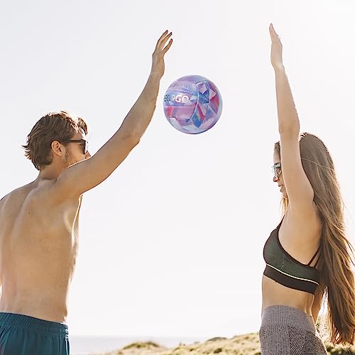 PECOGO Purple Size 5 Soft PU Leather Volleyball Indoor/Outdoor Sports Ball