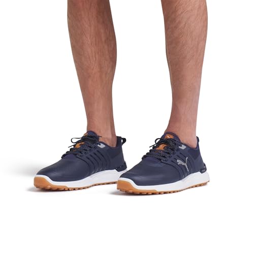 Men's Golf Shoes - Puma Ignite Elevate 2 - Size 10.5 Deep Navy/Puma Silver/Gum