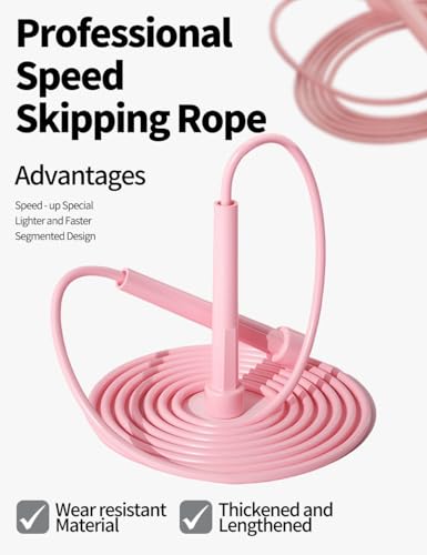 2PCS Jump Rope Set for Fitness - Black & Pink
