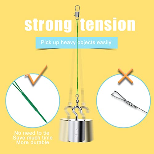 40pcs Fishing Leaders - Anti-Bite Stainless Steel Wire - Green