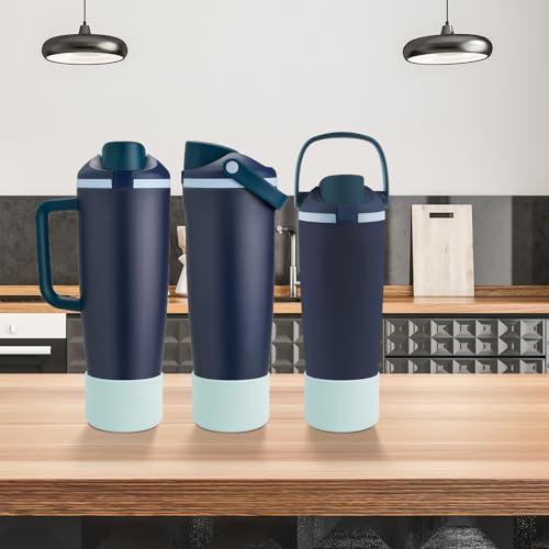 2PCS Silicone Protective Boot Cover for 18oz 30oz 40oz Water Bottles