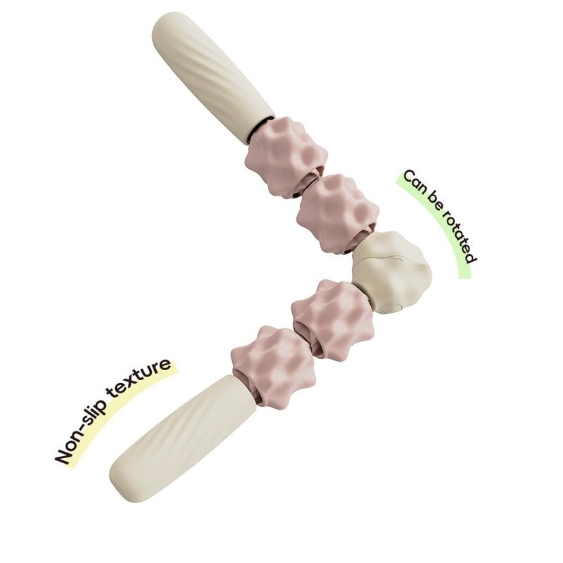 PRUINKLE Pilates Roller Rotatable Pilates Bar ，Home Pilates Roller rotatableble ，Portable Pilates Massage Stick, a Good Helper for Home Exercise