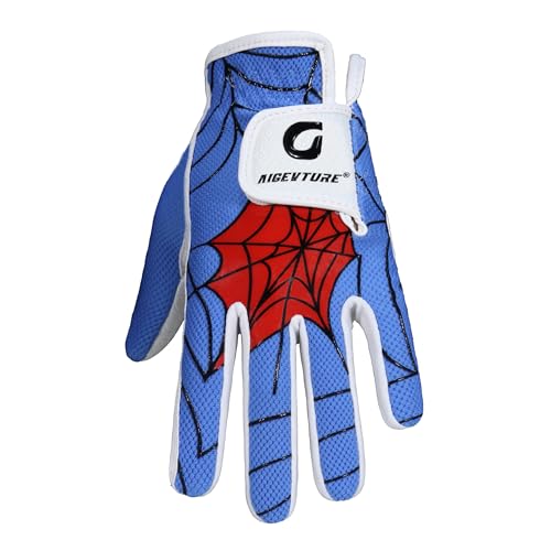 Kids Golf Gloves - Junior Left Hand, Blue & White - Age 5-7