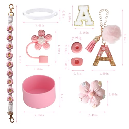 9-Piece Cup Accessories Set for Stanley 30oz & 40oz Tumblers - Pink