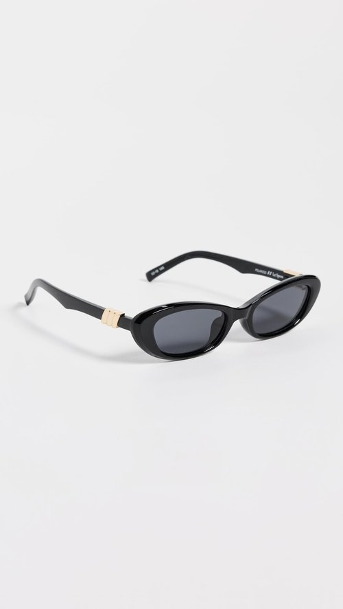 Le Specs The Whisperer Sunglasses - Black, Cat Eye, Women's, Sleek Refined Style