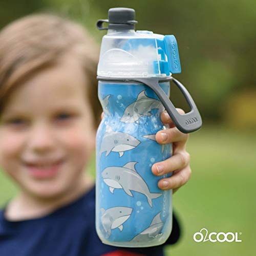 O2COOL Mist 'N Sip Misting Water Bottle 2-in-1 And Function With No
