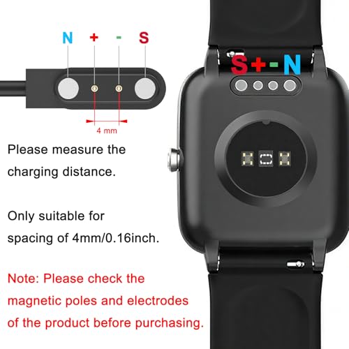 Smart Watch Charger Cable for GloryFit T80 T70 T60 T50 P99 P98 - 3.3FT