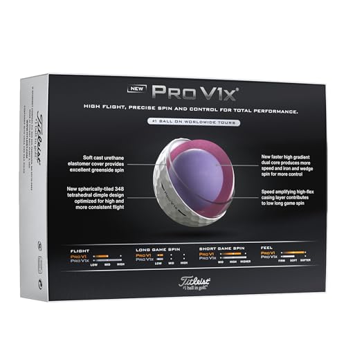 Pro V1x Golf Balls - High Numbers - Premium Performance White