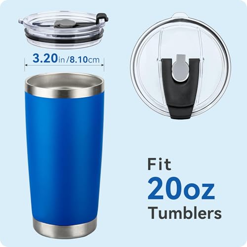 20oz Tumbler Lid - Replacement for Yeti & RTIC - Black 1 Pack
