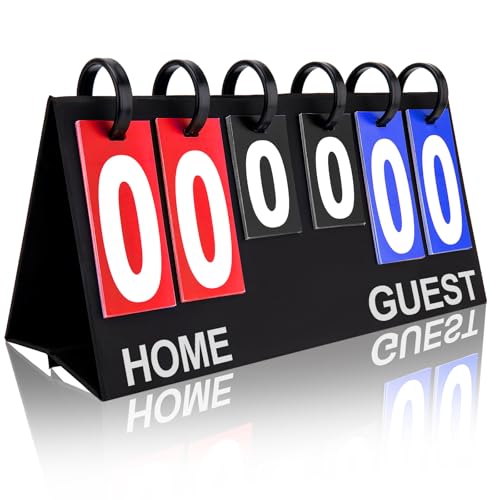 Portable Flip Scoreboard for Outdoor Sports - 6 Digits