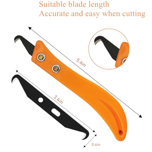 Golf Grip Removal Tool - Hook Blade Utility Knife with 7 Blades