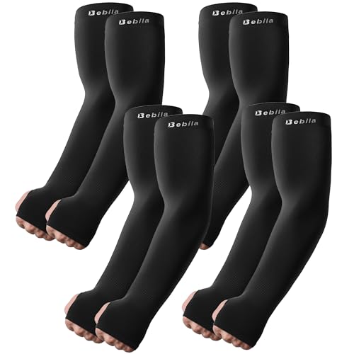 Arm Sleeves with Thumb Hole for Men Women Sun Protection UV Cooling