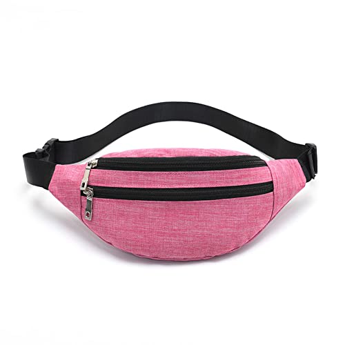 Fanny Pack Waist Bag for Men & Women - Adjustable Strap - Pink-01