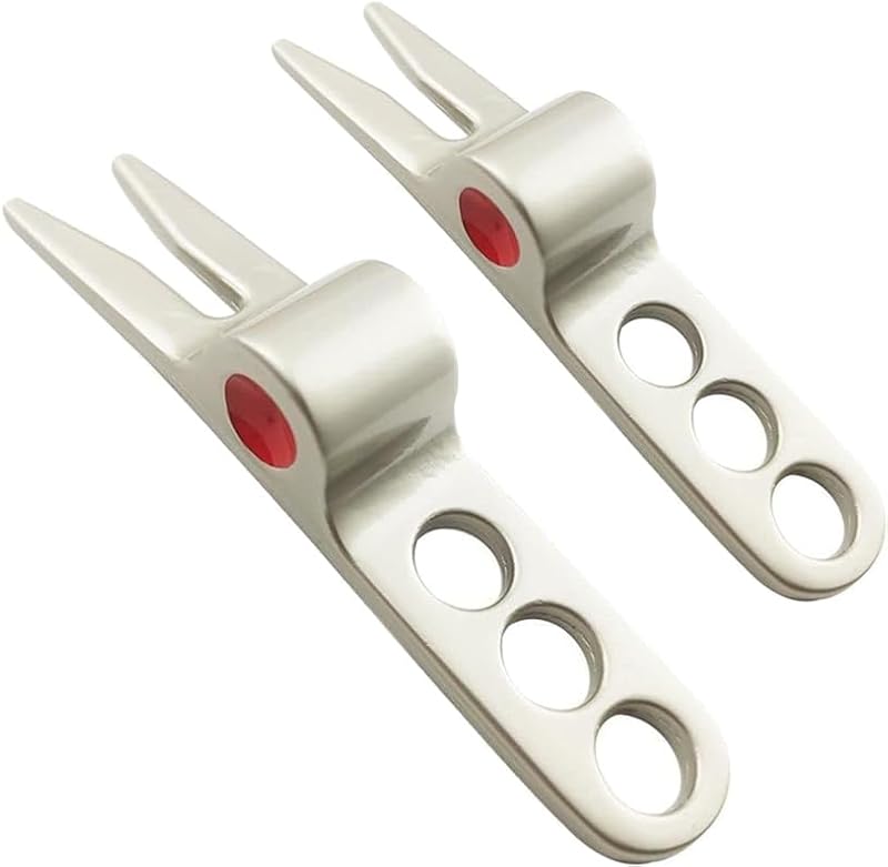 Juroicessry Silver Golf Divot Repair Tool with Folding Handle