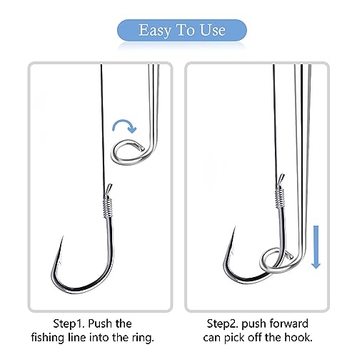 Stainless Steel Fishing Hook Remover Tool - 2 Pack, 4.8-inch Disgorger
