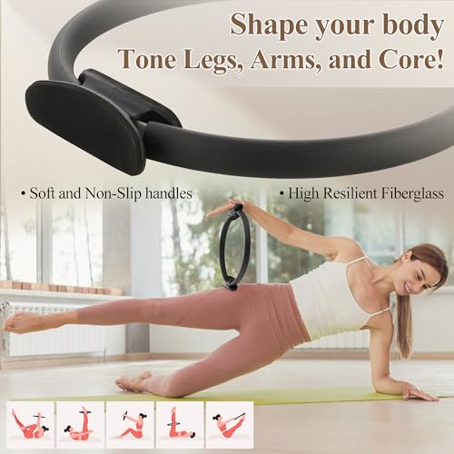 Pilates Box for Reformer with Pilates Ring - Black