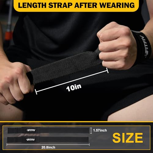 Padded Weightlifting Straps with Neoprene Padding - Black