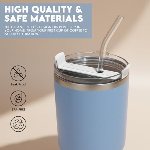 40oz Tumbler Replacement Lids - Leakproof Snap-On Design