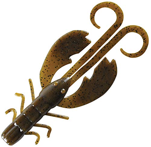 Crazy Legs Chigger Craw Bait - Green Pumpkin, 4" (8 Count)
