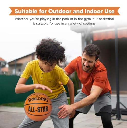 Official Size 7 Outdoor Basketball with Deep Grip Channels – Indoor/Outdoor Training Ball