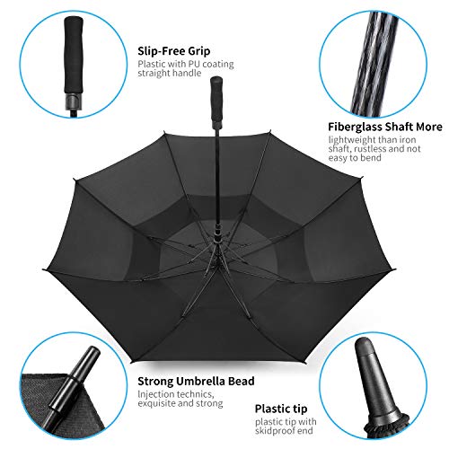 Extra Large Golf Umbrella - 62/68/72 Inch Automatic Open, Windproof & Waterproof