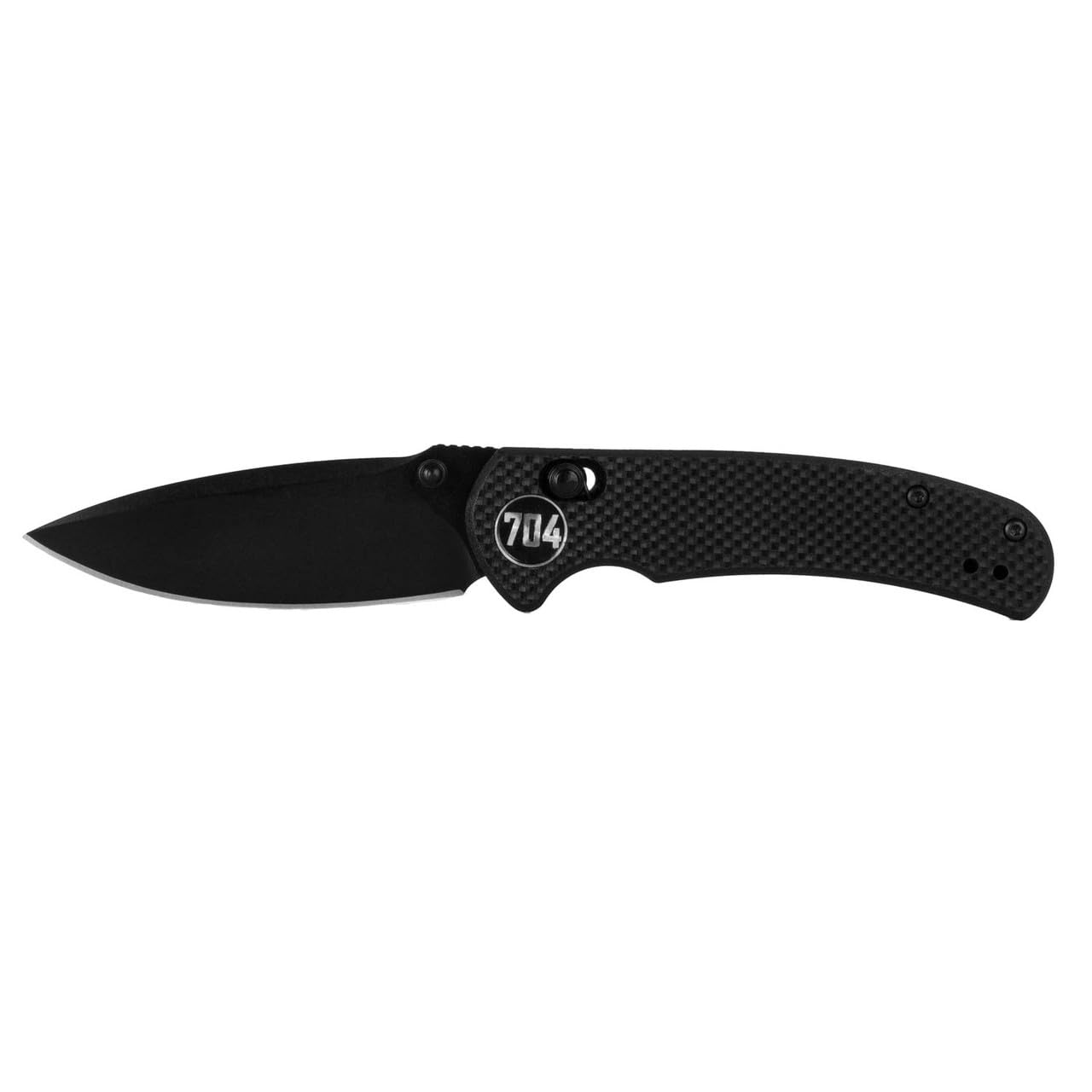 704 Gear Urban Ranger Lite V2 | EDC Folding Pocket Knife with Ambidextrous Thumbstud and Crossbar Lock | 2.91" Blade, 14C28N Steel, Reversible Pocket Clip | Black/Black