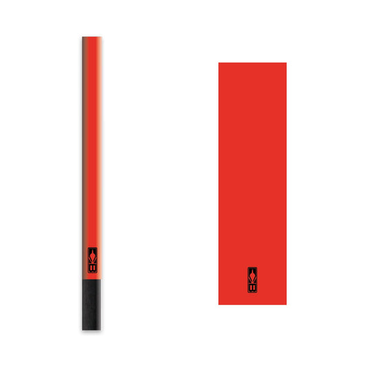 Bohning 4" Solid Arrow Wraps, Standard, Neon Red