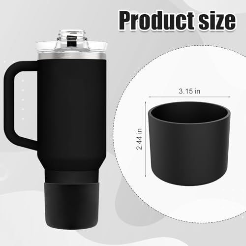 Silicone Boots for Cirkul 40oz Tumbler - Black (2-Pack)