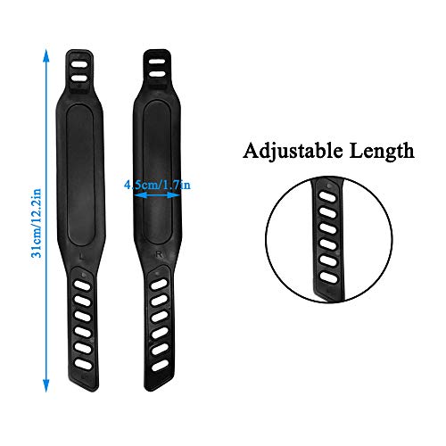 Adjustable Exercise Bike Pedal Straps - 2 Pairs, Non-Slip