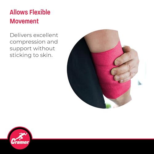 Cohesive Athletic Bandage Wrap - Pink Self-Stick Tape 2" x 5 yd