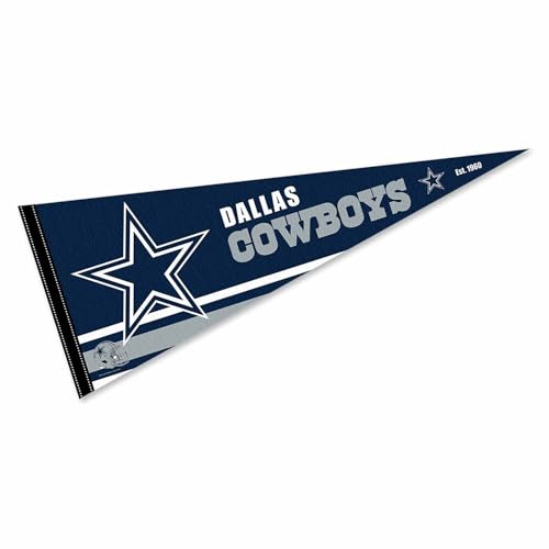 Dallas Cowboys Pennant Banner Flag - 12x30 Inch Felt Flag