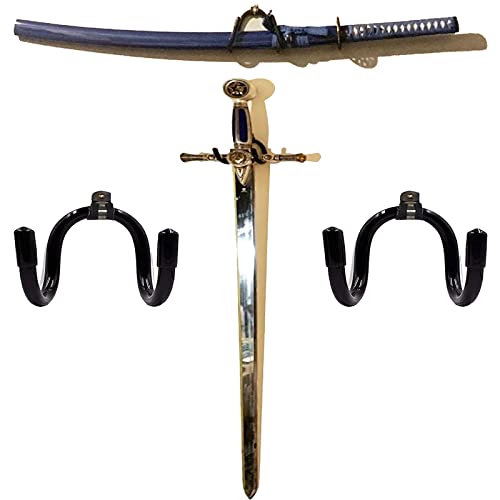 Universal Adjustable Wall Hook Rack for Swords & Weapons - 2 Pack