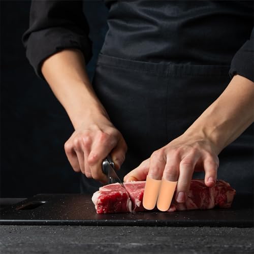 Silicone Gel Finger Cots - 1.6" White Fingertip Protectors (10 Pcs)
