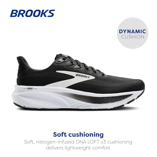 Men's Ghost 17 Neutral Running Shoes - Size 11.5 Black/Grey/White