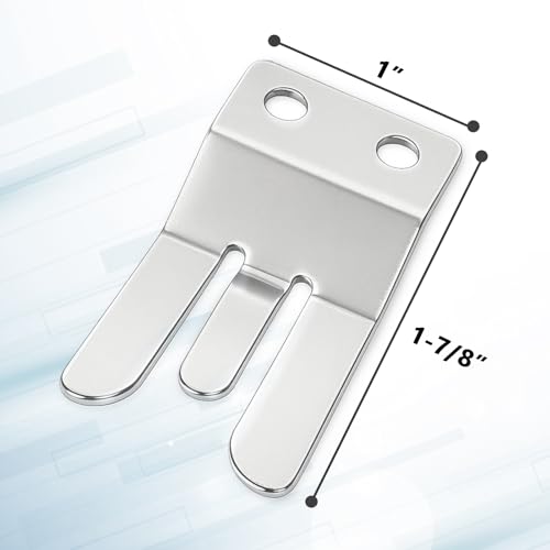 Stainless Steel VHF Radio Microphone Clip Holder - Silver - 1 PCS