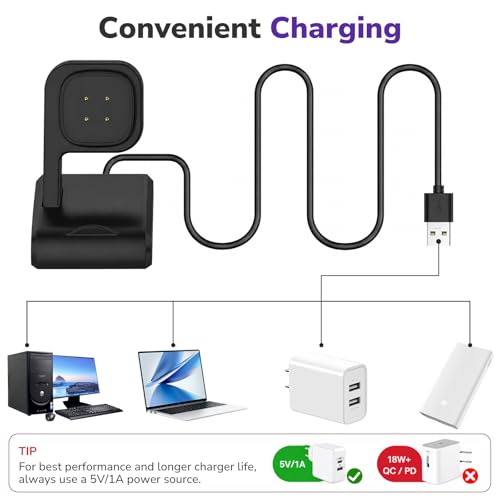Wireless Charging Stand for Fitbit Ace LTE - Magnetic & Nightstand Compatible