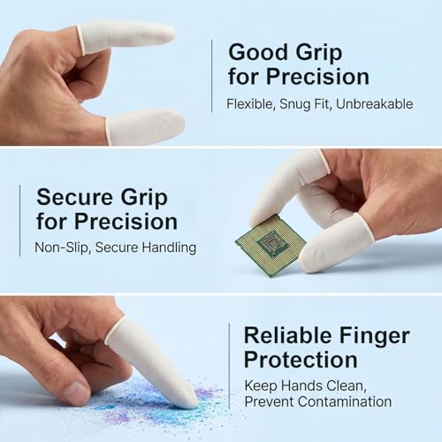 280PCS Disposable Rubber Finger Cots - Protective Finger Sleeves