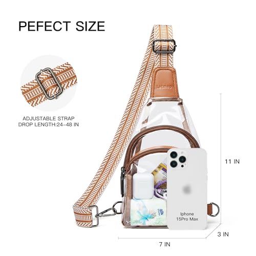 Clear Stadium Bag Crossbody Purse for Concerts & Sports