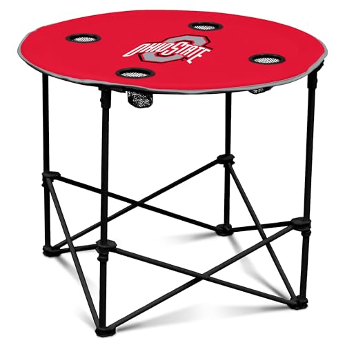 Ohio State Buckeyes Portable Tailgating Table with Cup Holders