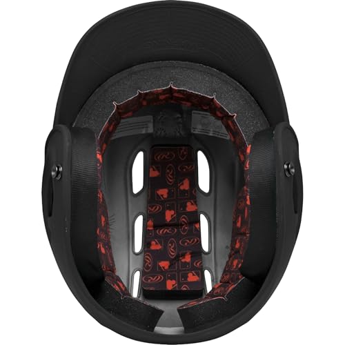 Rawlings R16 Velo Baseball Batting Helmet Matte Black JR 6 3/8 - 7 1/8