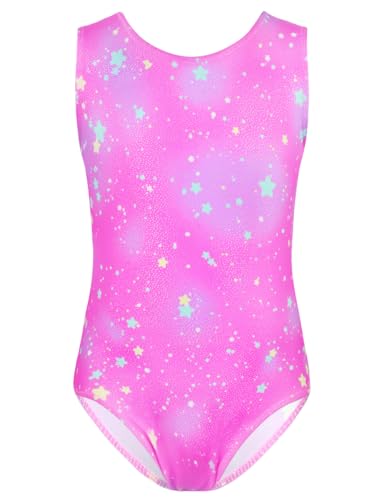 Gymnastics Leotards for Girls - Sparkly Colorful One-Piece, Size 2-12