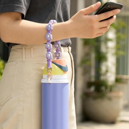 Water Bottle Handle Strap for Owala & Stanley Cups - Purple