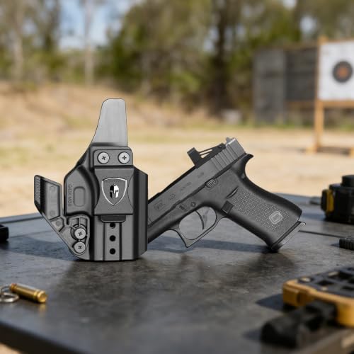 Warriorland IWB Holster with Optic Cut for Glock 43X/43X MOS/43/48 - Black, Right-Hand