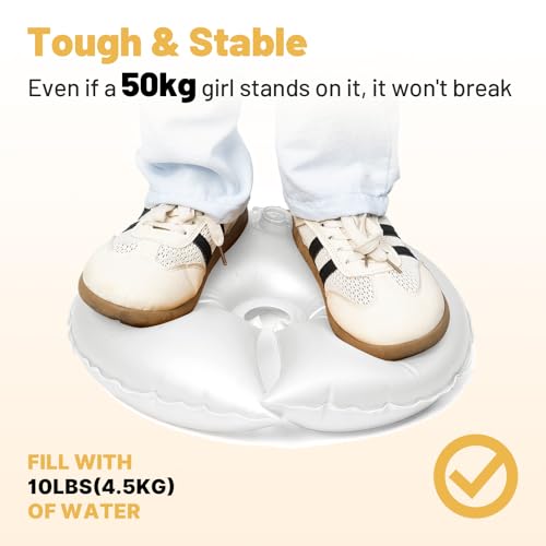 4 Pack Water Weights for Balloon Arch & Column Stands - Large Capacity, Quick Fill, Foldable - BUQ