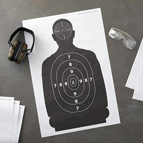 Shooting Targets for Shooting Range - 50 Pack, 17x25" Pistol Targets