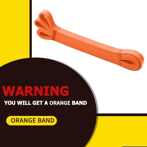 Orange Resistance Band - Natural Latex Pull-Up & Workout Band