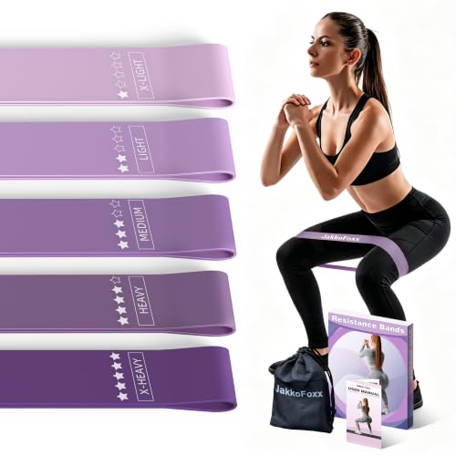 Resistance Loop Exercise Bands Set of 5 - Purple