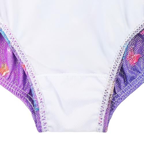 Girls Gymnastics Leotard with Sparkle Design - 3-12 Years